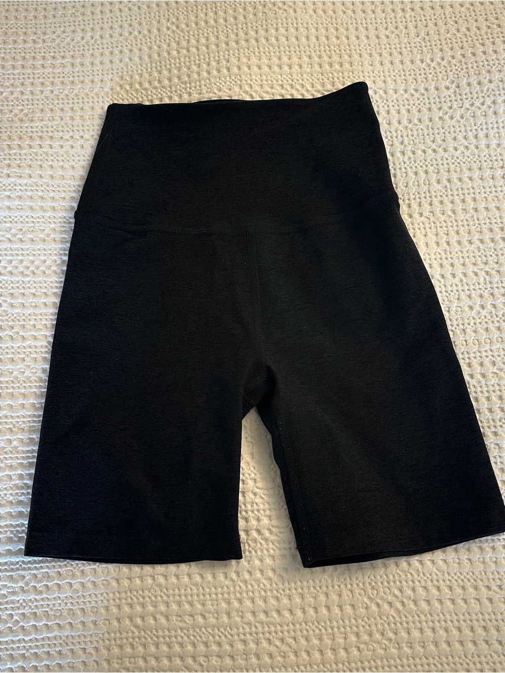 Beyond Yoga Black Space Dye High-Waist Bike Shorts